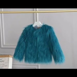 Little girls faux fur coat/jacket
